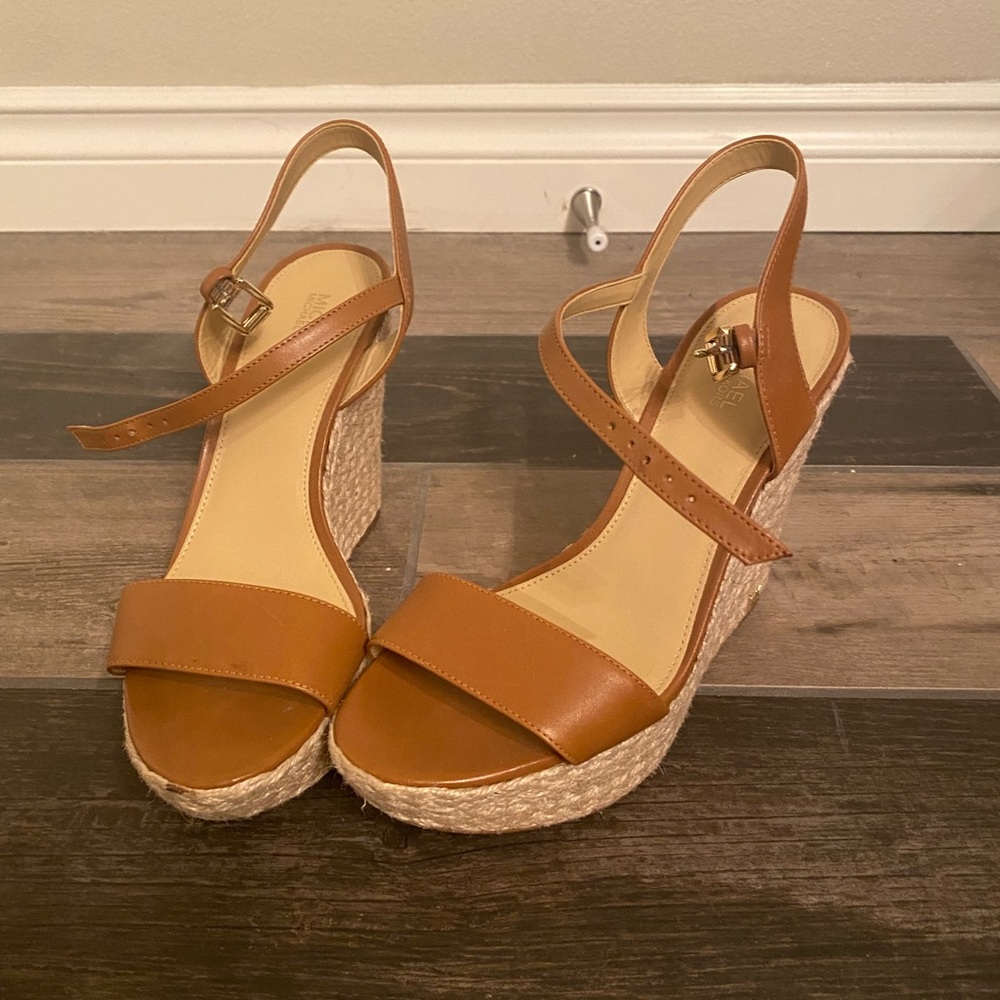 Michael Kors platform wedge sandals. Worn just a few times.. in great shape.